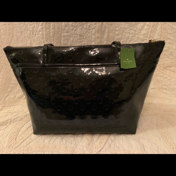 Kate Spade Black Patent Leather Tote - New w/Tags - Picture 4 of 8